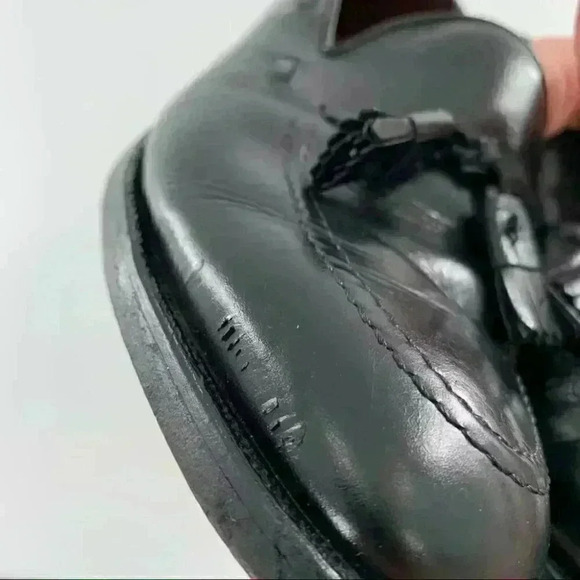 Allen Edmonds Grayson mean loafers size 9.5 black shell cordovan leather - Picture 12 of 16